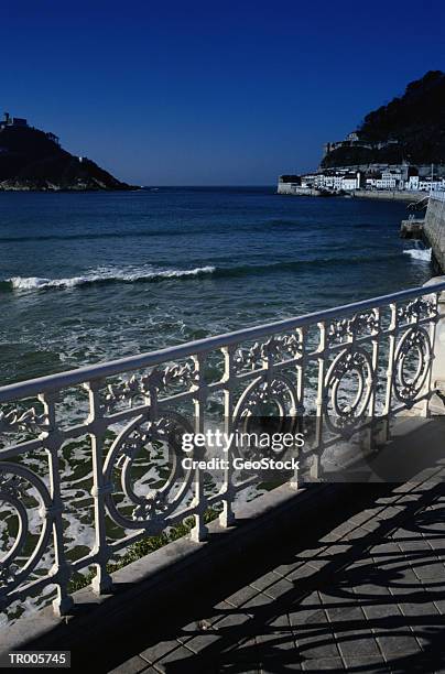 boardwalk at san sebastian - san stock pictures, royalty-free photos & images