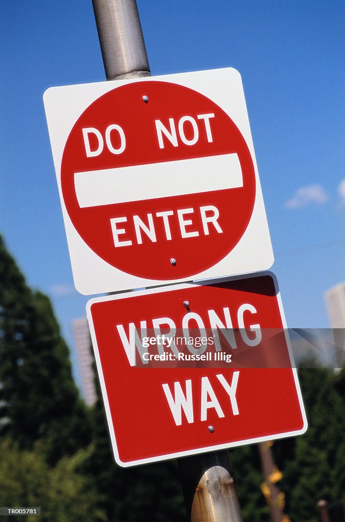 Do Not Enter Wrong Way