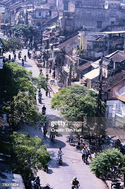 old quarters in hanoi, vietnam - spanish royals host gala dinner in honour of the president of vietnam stockfoto's en -beelden