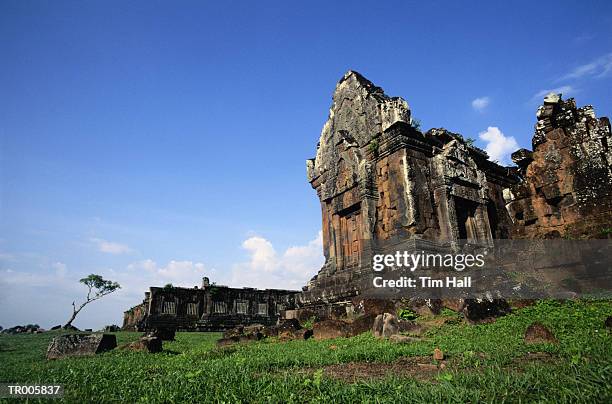 wat phu - champasak stock pictures, royalty-free photos & images