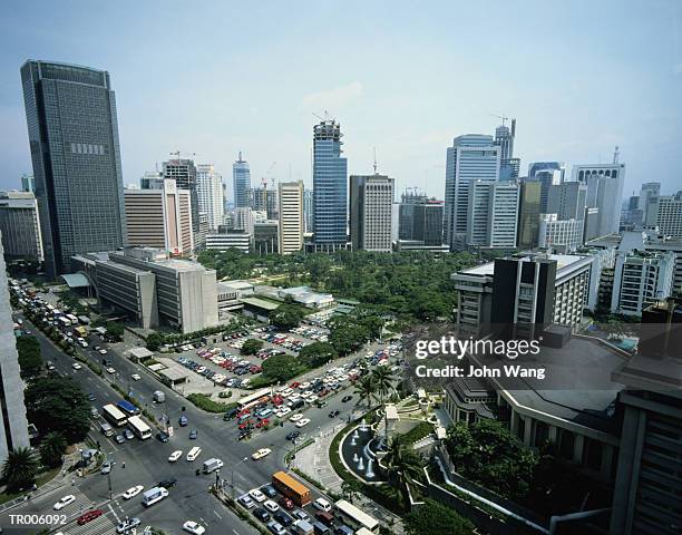 manila skyline - wange an wange stock pictures, royalty-free photos & images