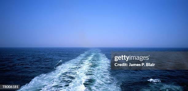 wake of cruise ship - james p blair stock pictures, royalty-free photos & images