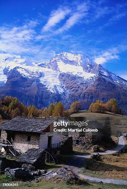 village in french alps - martial ストックフォトと画像