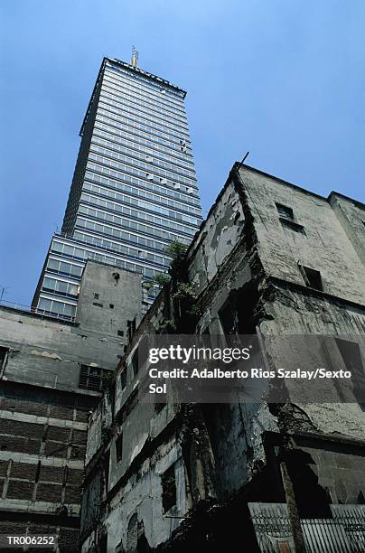 buildings contrasted - central mexico stock pictures, royalty-free photos & images