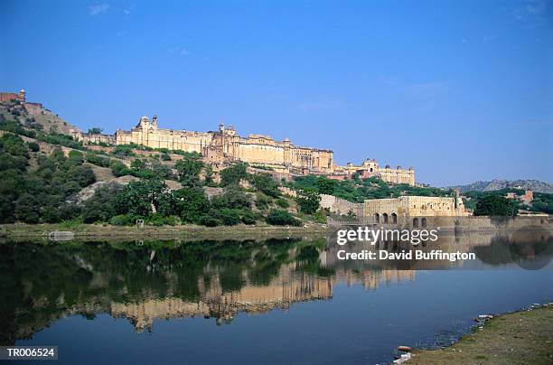 amber fort, jaipur - amber fort - fotografias e filmes do acervo