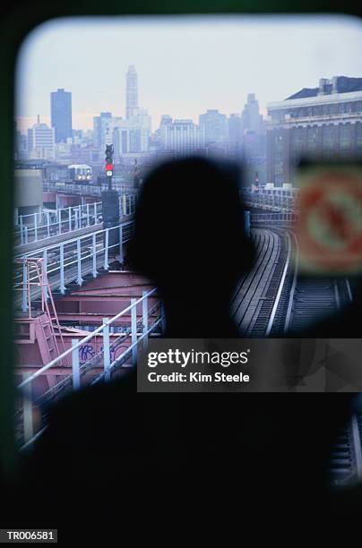view from new york city subway - unknown gender stock pictures, royalty-free photos & images
