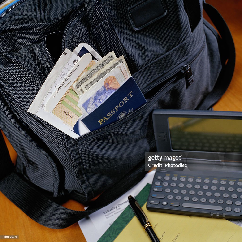 Passport and Laptop