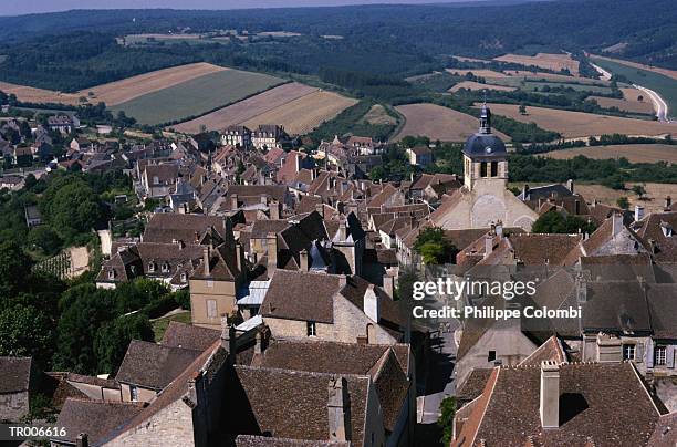 vezelay, morvan - patchwork landscape stock pictures, royalty-free photos & images