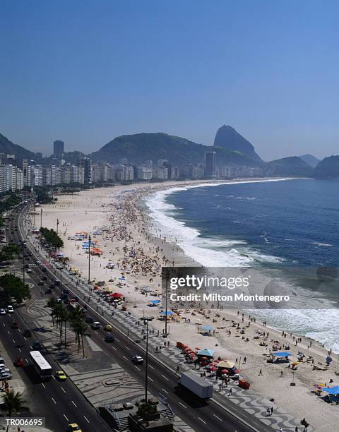 copacabana beach -- rio de janeiro - ancine stockfoto's en -beelden