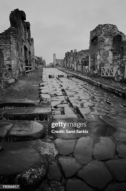 road in pompeii - history of football preview screening by tv channel history and sky in munich stockfoto's en -beelden