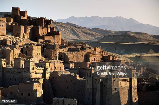 kasbah at ait behnaddou, morocco - allison stock pictures, royalty-free photos & images