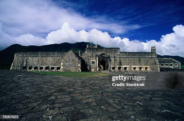 brimstone hill fortress on st. kitts - lesser antilles stock pictures, royalty-free photos & images