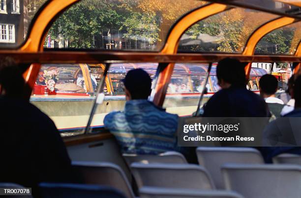 water taxi in amsterdam - north holland stock pictures, royalty-free photos & images