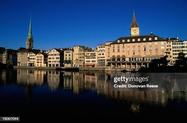 zurich, switzerland - limmat stock-fotos und bilder