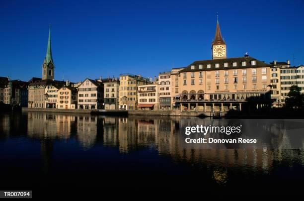 zurich, switzerland - 里馬特河 個照片及圖片檔