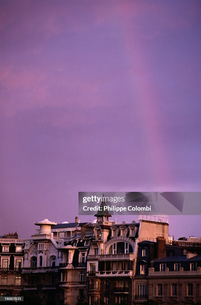 Rainbow over Paris, France