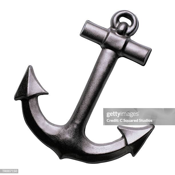 anchor - nautical vessel part foto e immagini stock