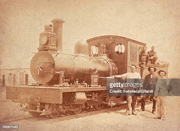 steam locomotive - 色彩処理 ストックフォトと画像