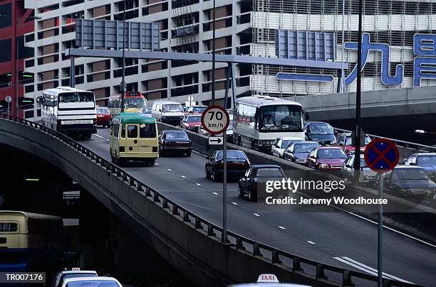 hong kong traffic - sudeste da china imagens e fotografias de stock