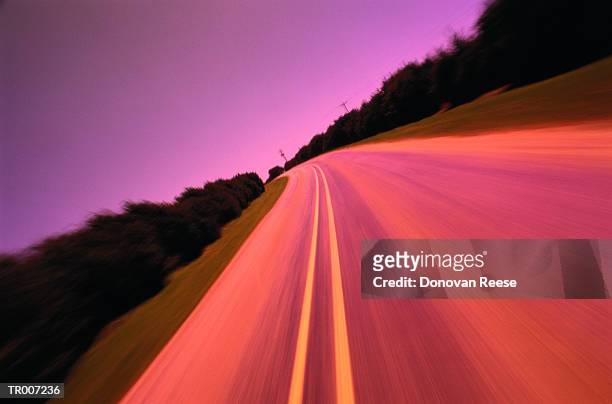 speeding along a utah highway - reese stockfoto's en -beelden
