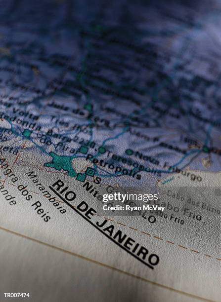 detail of a map of brazil - ryan stock pictures, royalty-free photos & images