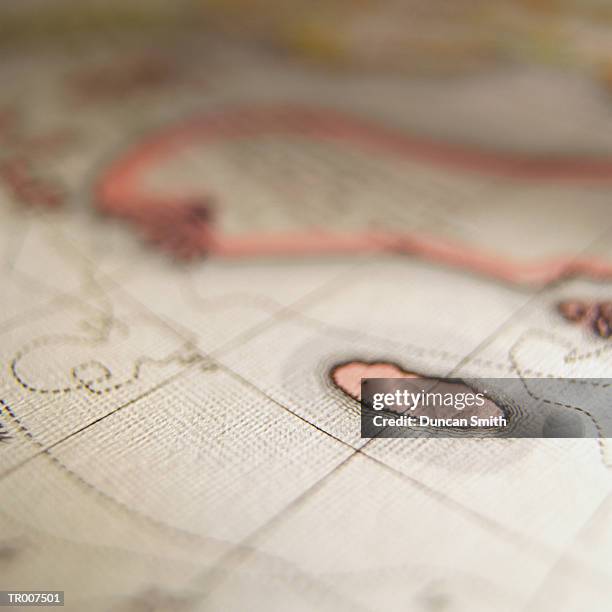 island depicted on a navigational chart - smith island stock pictures, royalty-free photos & images
