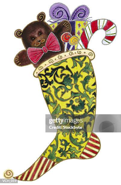 ilustraciones, imágenes clip art, dibujos animados e iconos de stock de christmas stocking stuffed with toys - house and senate dems outline constitutional case for trump to obtain congressional consent before accepting foreign payments or gifts