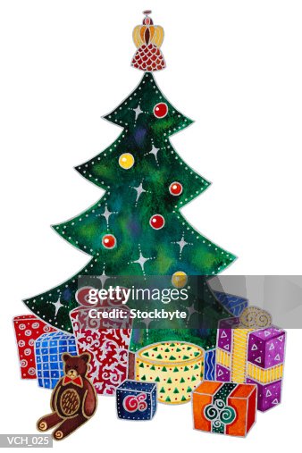 Presents Around Christmas Tree Presents Around Christmas Tree