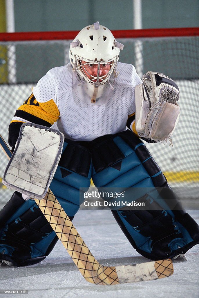 Ice hockey goalie