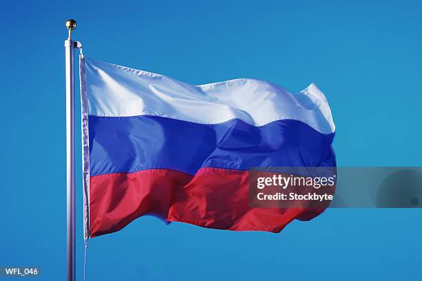flag of russian federation - russian flag stockfoto's en -beelden