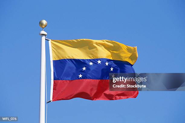 flag of venezuela - bandera de venezuela fotografías e imágenes de stock