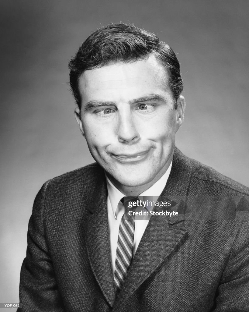 Man making face