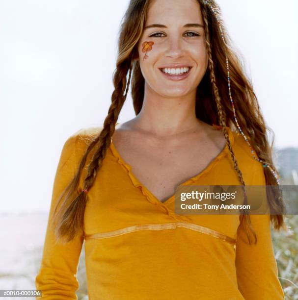 Hippy Woman, Foto de stock