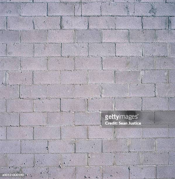 cinder block wall - concrete block stock pictures, royalty-free photos & images