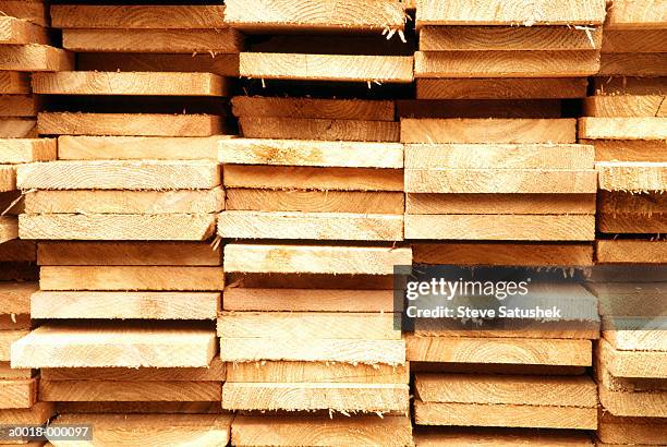 stacked lumber - bole stock pictures, royalty-free photos & images