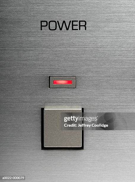 power button - turning on light switch stock pictures, royalty-free photos & images