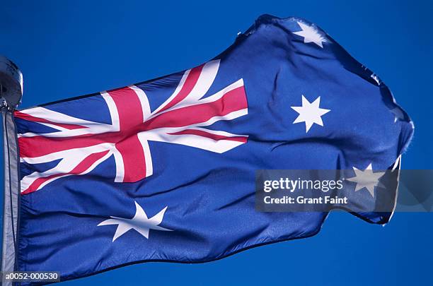 australian flag - australia flag stock pictures, royalty-free photos & images