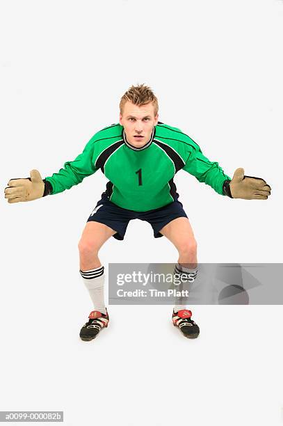 soccer goalkeeper - goleiro imagens e fotografias de stock