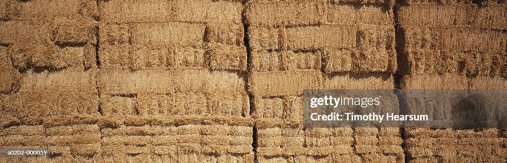 Stacked Hay Bales