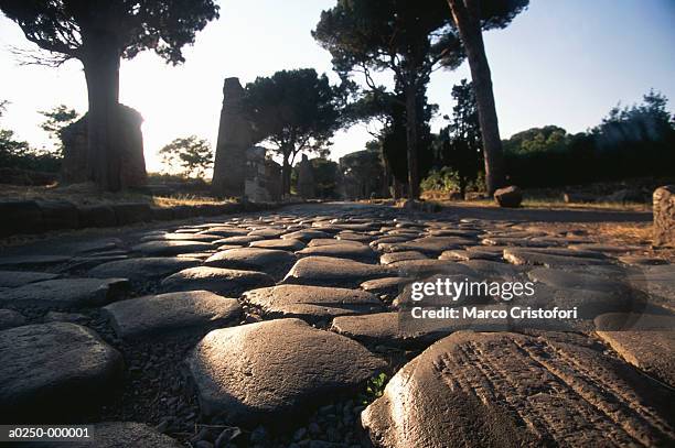 appian way - appian way stock pictures, royalty-free photos & images