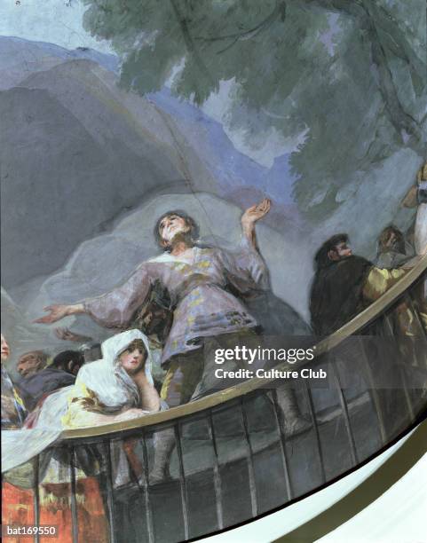 An Ecstatic Witness, detail from the Miracle of St. Anthony of Padua, from the cupola, 1798