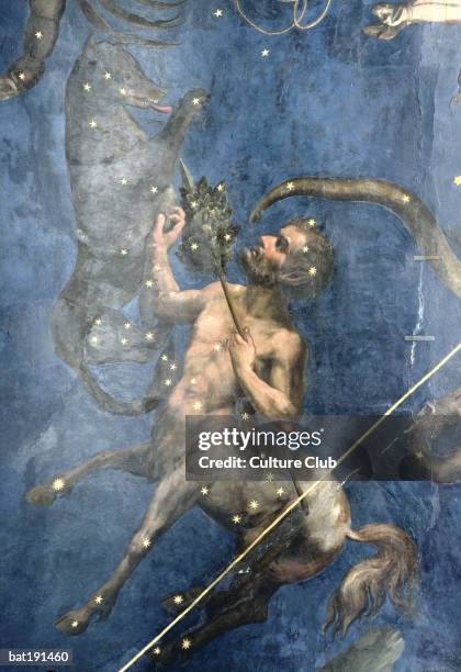 Centaurus, from the ceiling of the Sala dello Zodiaco, 1579