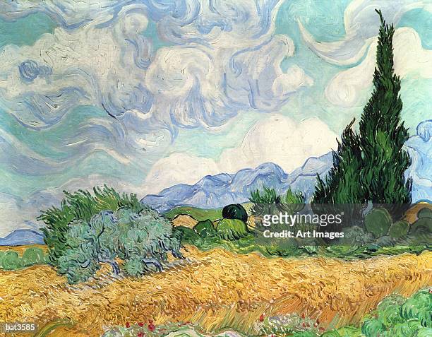 Wheatfield with Cypresses, 1889