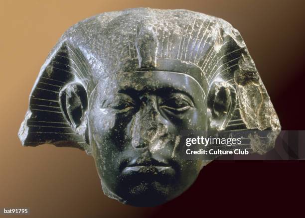 Portrait head of Sesostris III from a sphinx, 12th Dynasty, c.1850 BC