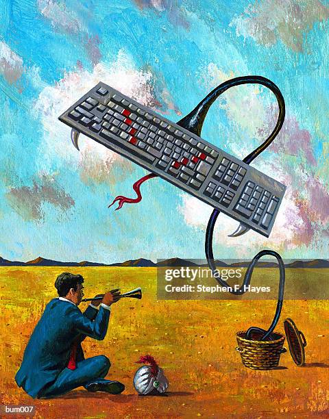 snake charming technology - hayes stock illustrations