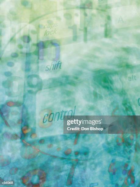 computer keys & clock - shift key stock illustrations