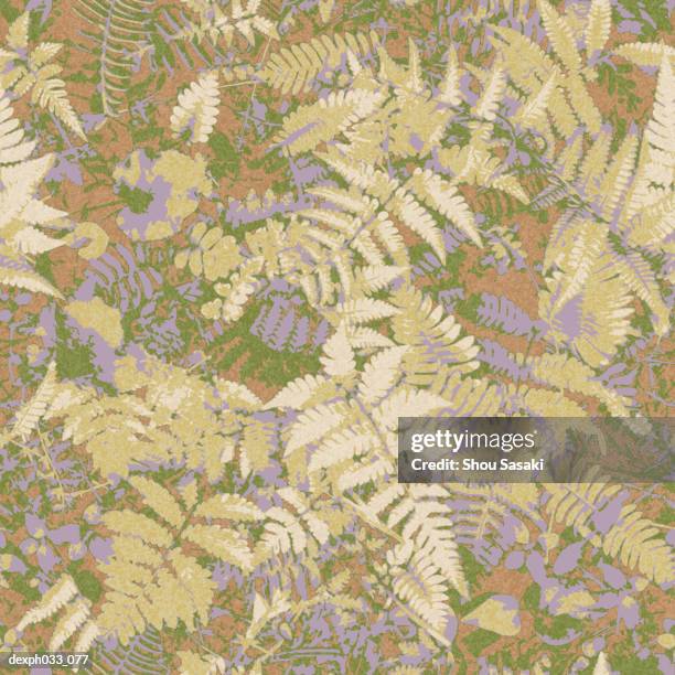 leaf camouflage pattern on purple background - digital camouflage pattern stock illustrations