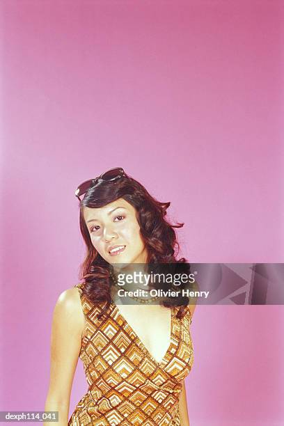 portrait of a young woman posing - henry stock pictures, royalty-free photos & images