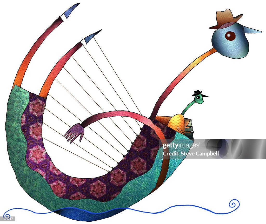 Bent Creature with Strings