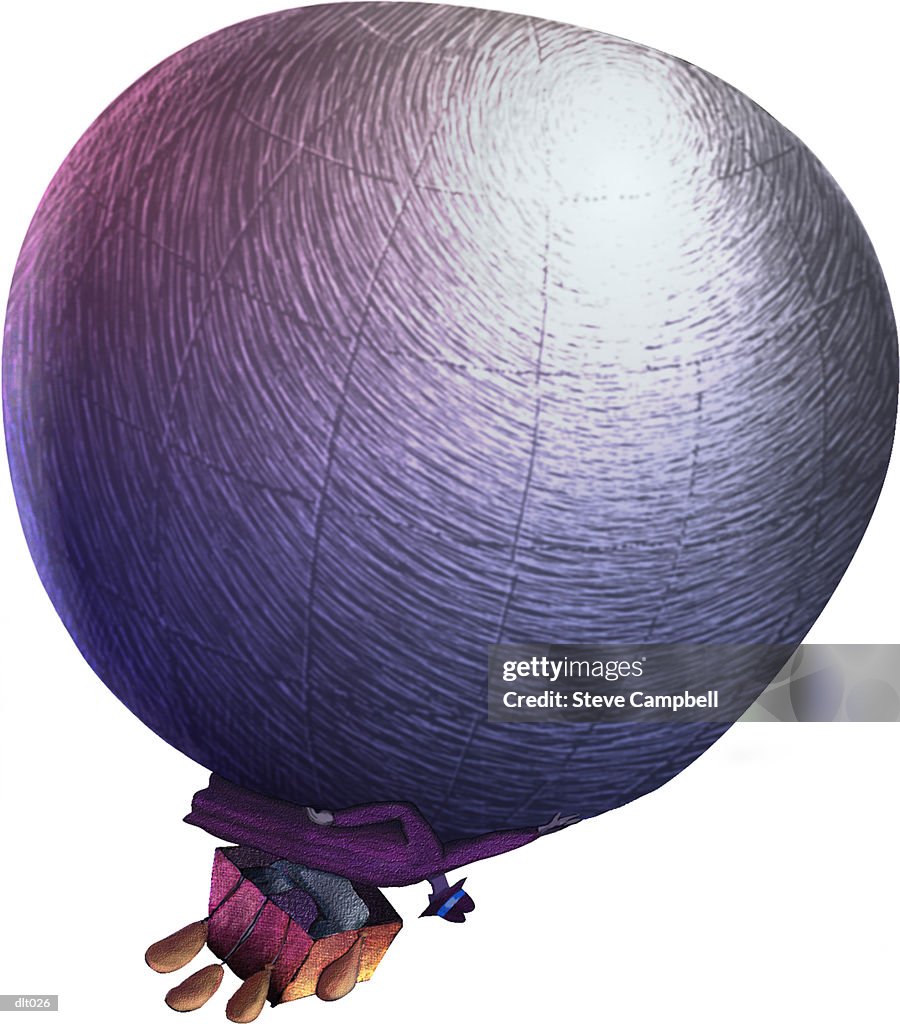 Man in Hot-Air Balloon